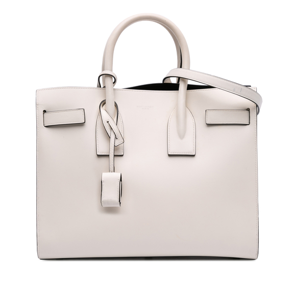 Pre-Loved Saint Laurent Small Leather Sac De Jour Satchel - Picture 1 of 10